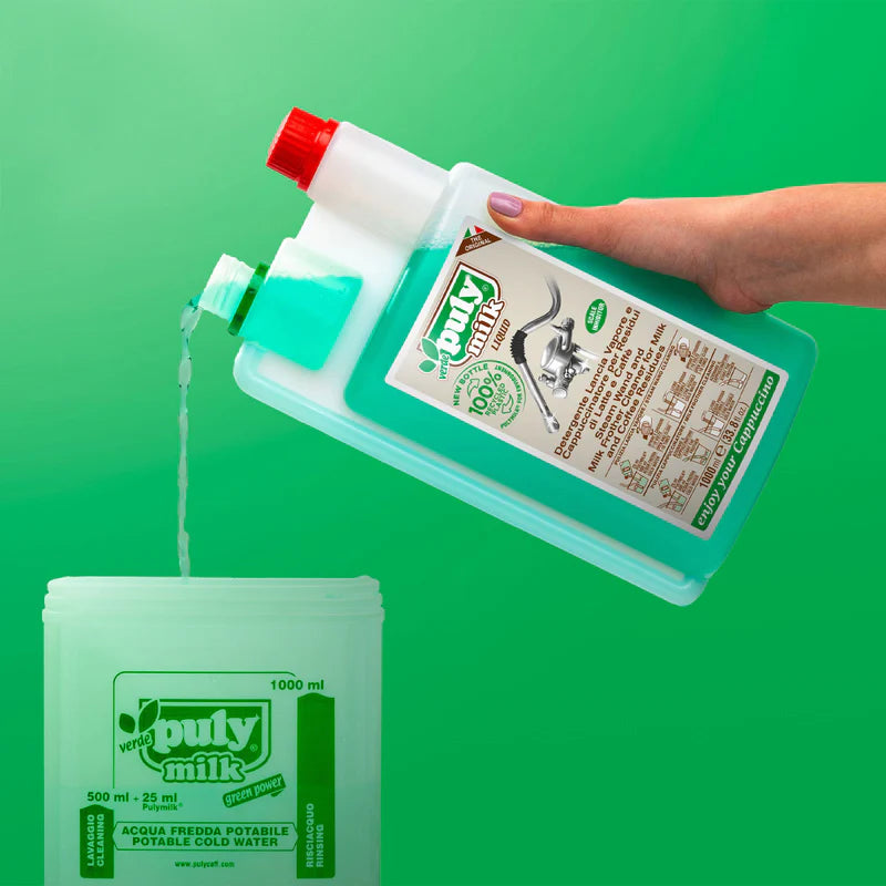 Puly Milk Liquid Steam Wand and Milk Frother Cleaner, 1L