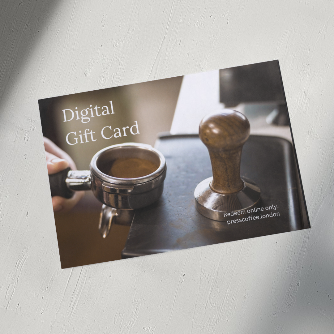 A Digital Gift Card for Press Coffee London